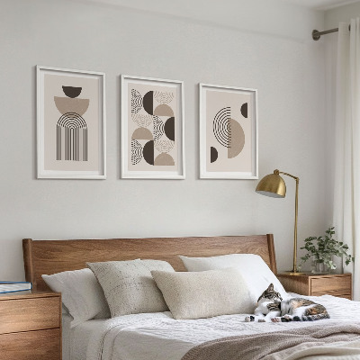 Wall art set Abstract minimalism patterns