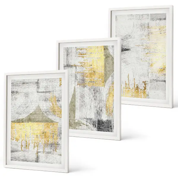 Abstract painting wall art set fashionable patterns
