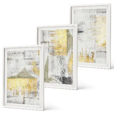 Abstract painting wall art set fashionable patterns