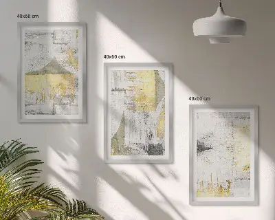 Abstract painting wall art set fashionable patterns