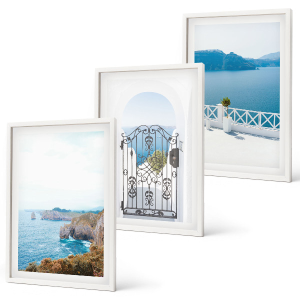 Wall art set Sea architecture of Greece