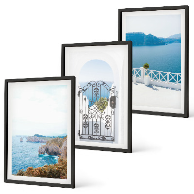 Wall art set Sea architecture of Greece