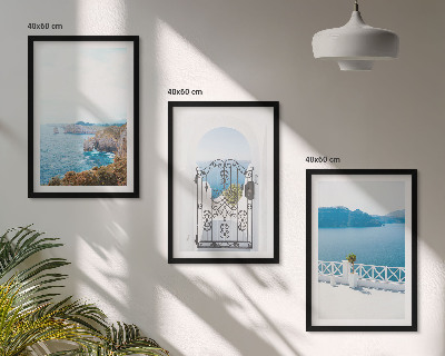 Wall art set Sea architecture of Greece