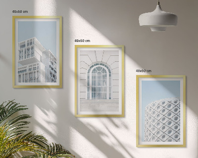 Wall art set Modern architecture geometry