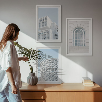 Wall art set Modern architecture geometry