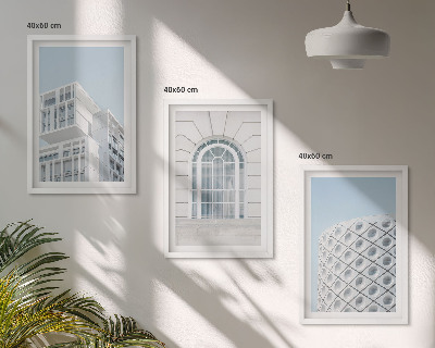 Wall art set Modern architecture geometry