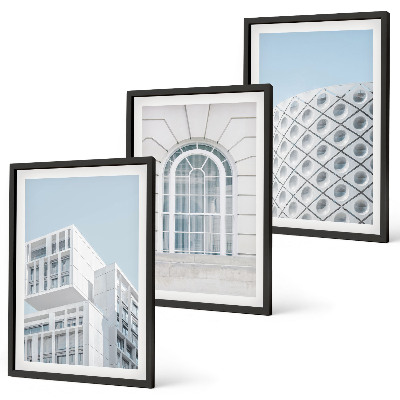 Wall art set Modern architecture geometry