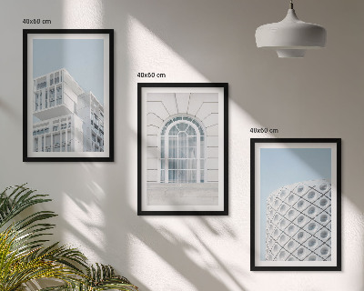 Wall art set Modern architecture geometry