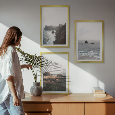 Wall art set Landscapes of mountains and sea