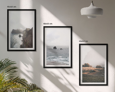 Wall art set Landscapes of mountains and sea