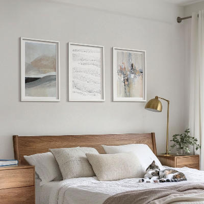 Three-piece wall art piece Abstract earth patterns