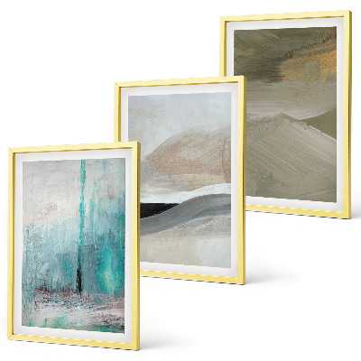 Wall art set Painted abstract decorations