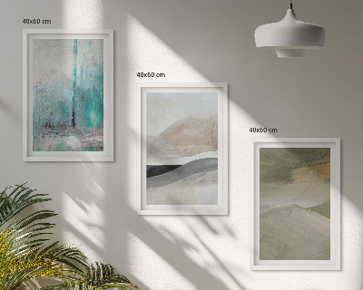 Wall art set Painted abstract decorations