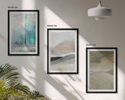 Wall art set Painted abstract decorations