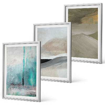 Wall art set Painted abstract decorations
