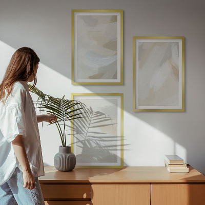 Wall art set Abstract brush background