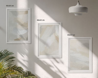 Wall art set Abstract brush background