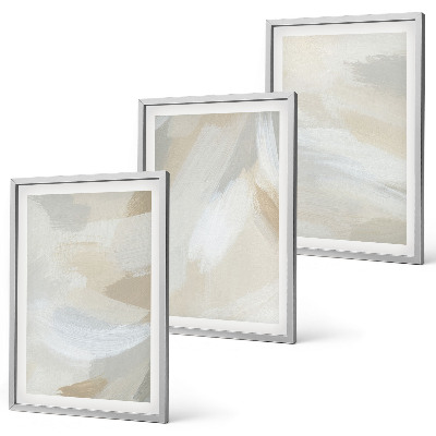 Wall art set Abstract brush background