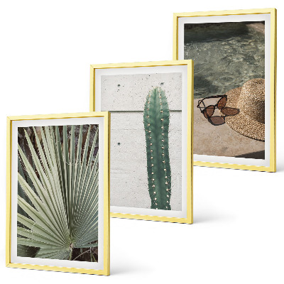 Wall art set Tropical plants accessories