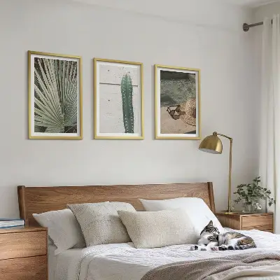 Tropical plant wall art set decorative tropical plants accessories