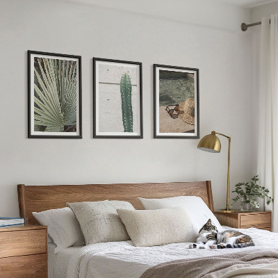 Wall art set Tropical plants accessories
