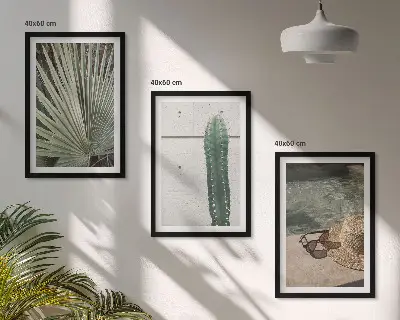Tropical plant wall art set decorative tropical plants accessories