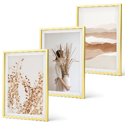 Wall art set Rustic boho floral motifs