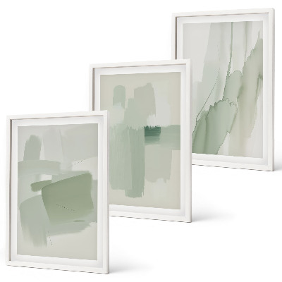 Three-piece wall art piece Abstract watercolor patterns