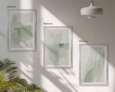 Three-piece wall art piece Abstract watercolor patterns