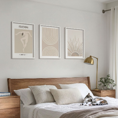 Wall art set Pastel boho abstract posters