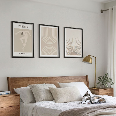Wall art set Pastel boho abstract posters
