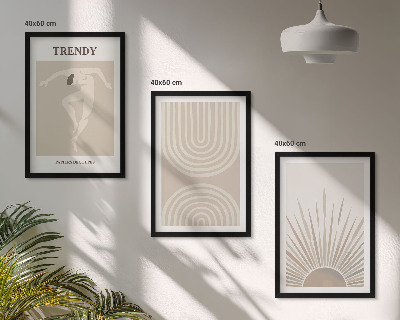 Wall art set Pastel boho abstract posters