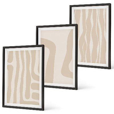 Wall art set Abstract boho style patterns