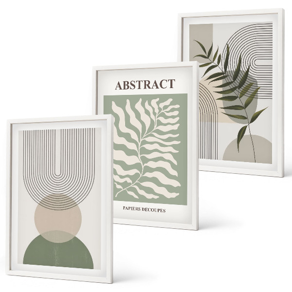 Wall art set Botanical boho abstractions