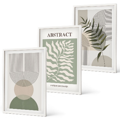 Wall art set Botanical boho abstractions