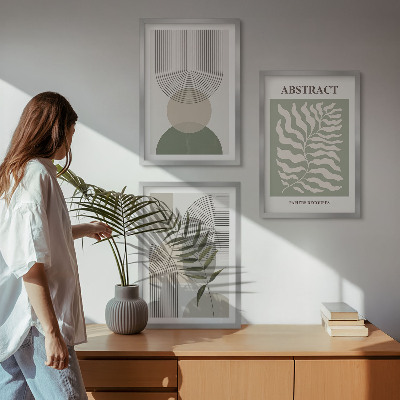 Wall art set Botanical boho abstractions