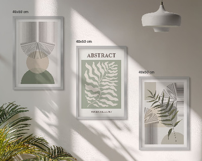 Wall art set Botanical boho abstractions