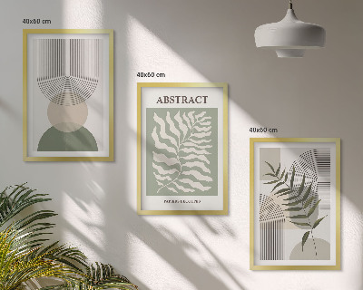 Wall art set Botanical boho abstractions