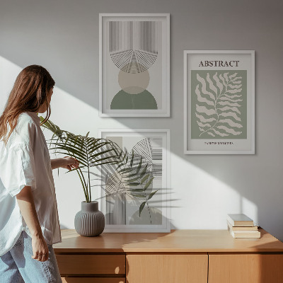 Wall art set Botanical boho abstractions