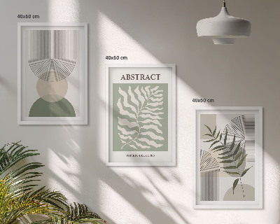 Wall art set Botanical boho abstractions