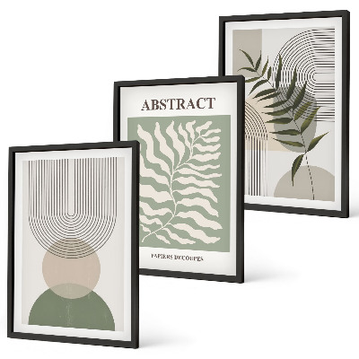 Wall art set Botanical boho abstractions