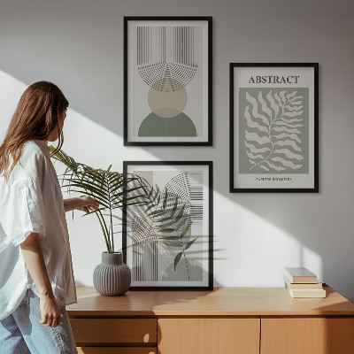Wall art set Botanical boho abstractions