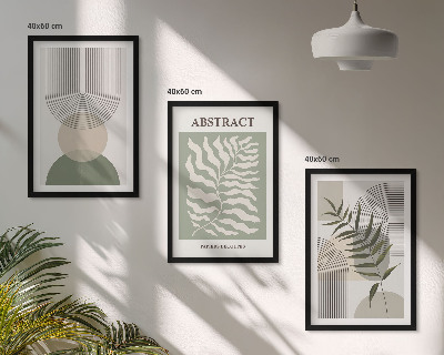 Wall art set Botanical boho abstractions