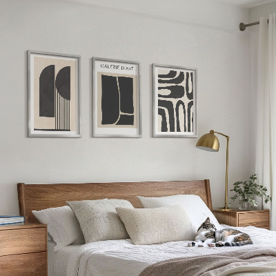 Three-piece wall art piece Abstract minimalist posters