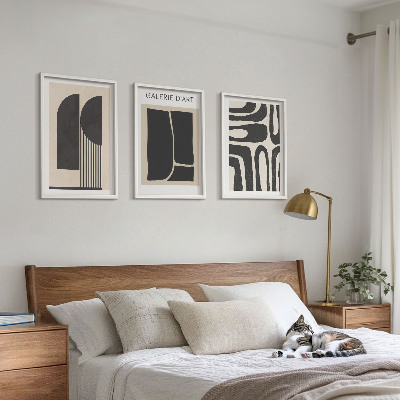 Three-piece wall art piece Abstract minimalist posters