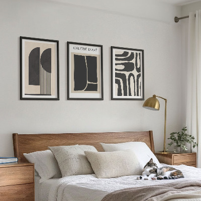Three-piece wall art piece Abstract minimalist posters