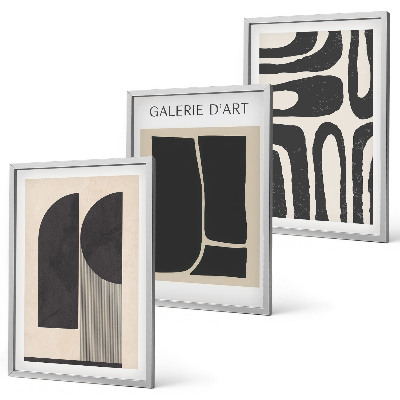 Three-piece wall art piece Abstract minimalist posters