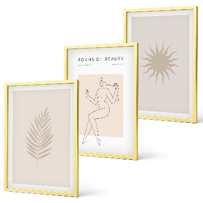 Wall art set A collection of minimalist forms