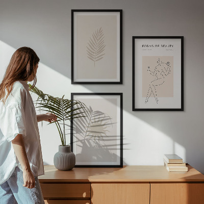 Wall art set A collection of minimalist forms