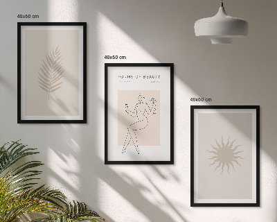 Wall art set A collection of minimalist forms